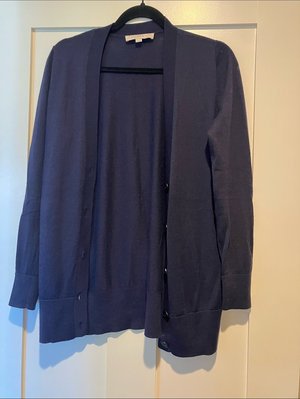 Navy cardigan